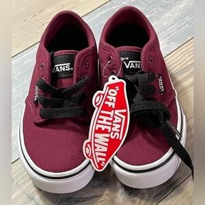 NWT Brand New VANS Atwood Sneakers Shoes Low Top Youth Little Boys size 12
